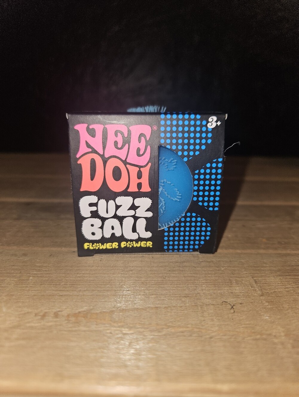BLUE Needoh Fuzz Ball – Flower Power 🌼💙